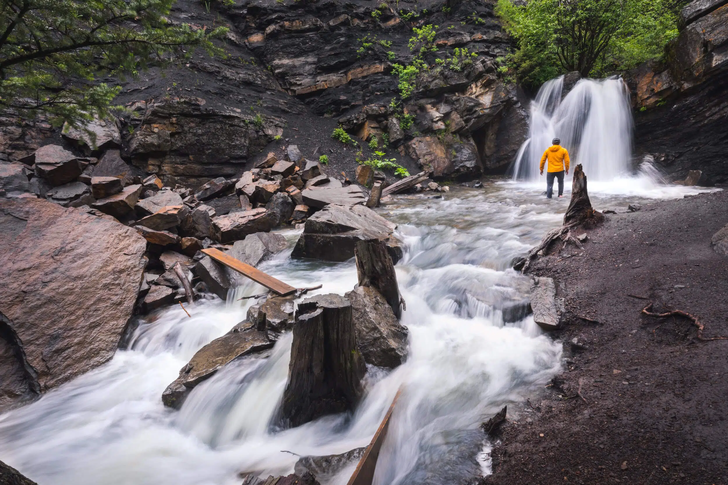 Rainbow Falls in the Crowsnest Pass