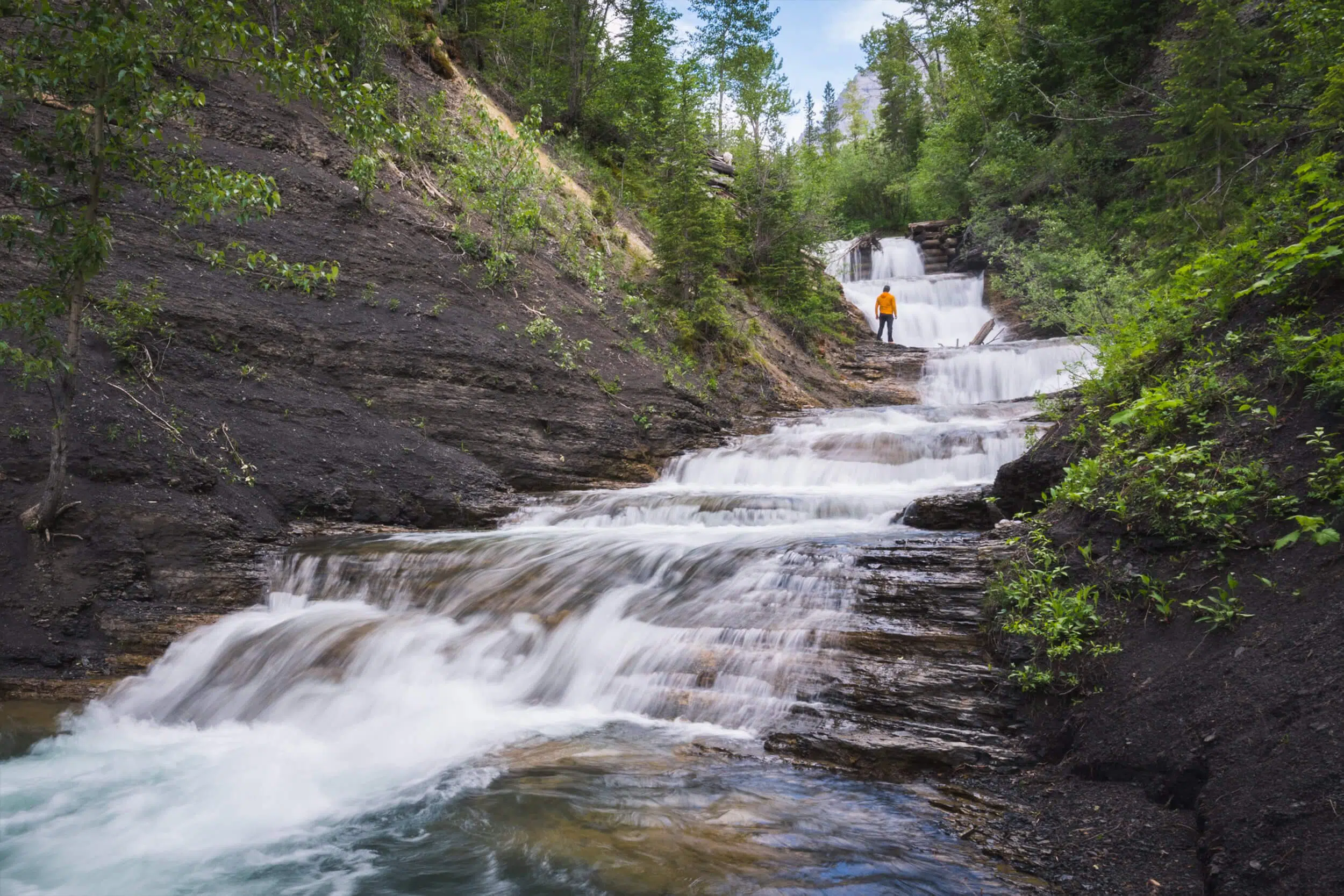 Allison Creek Falls in the Crowsnest Pass