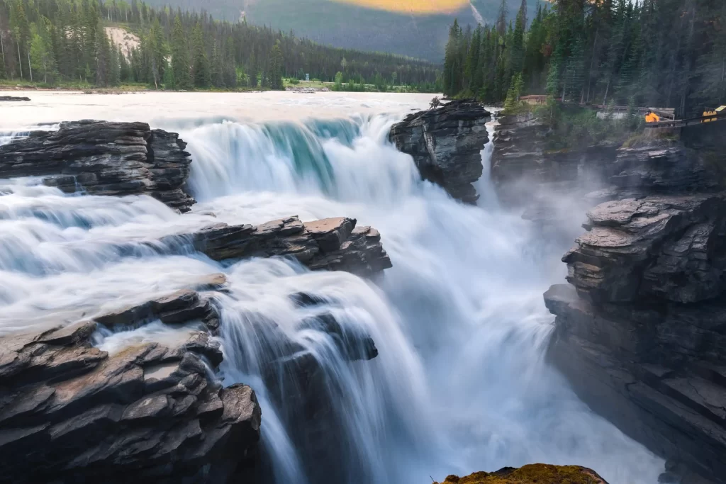 Athabasca Falls on the Icefields Parkway