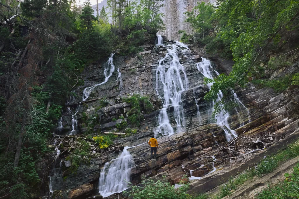 Lower Bertha Falls in Waterton