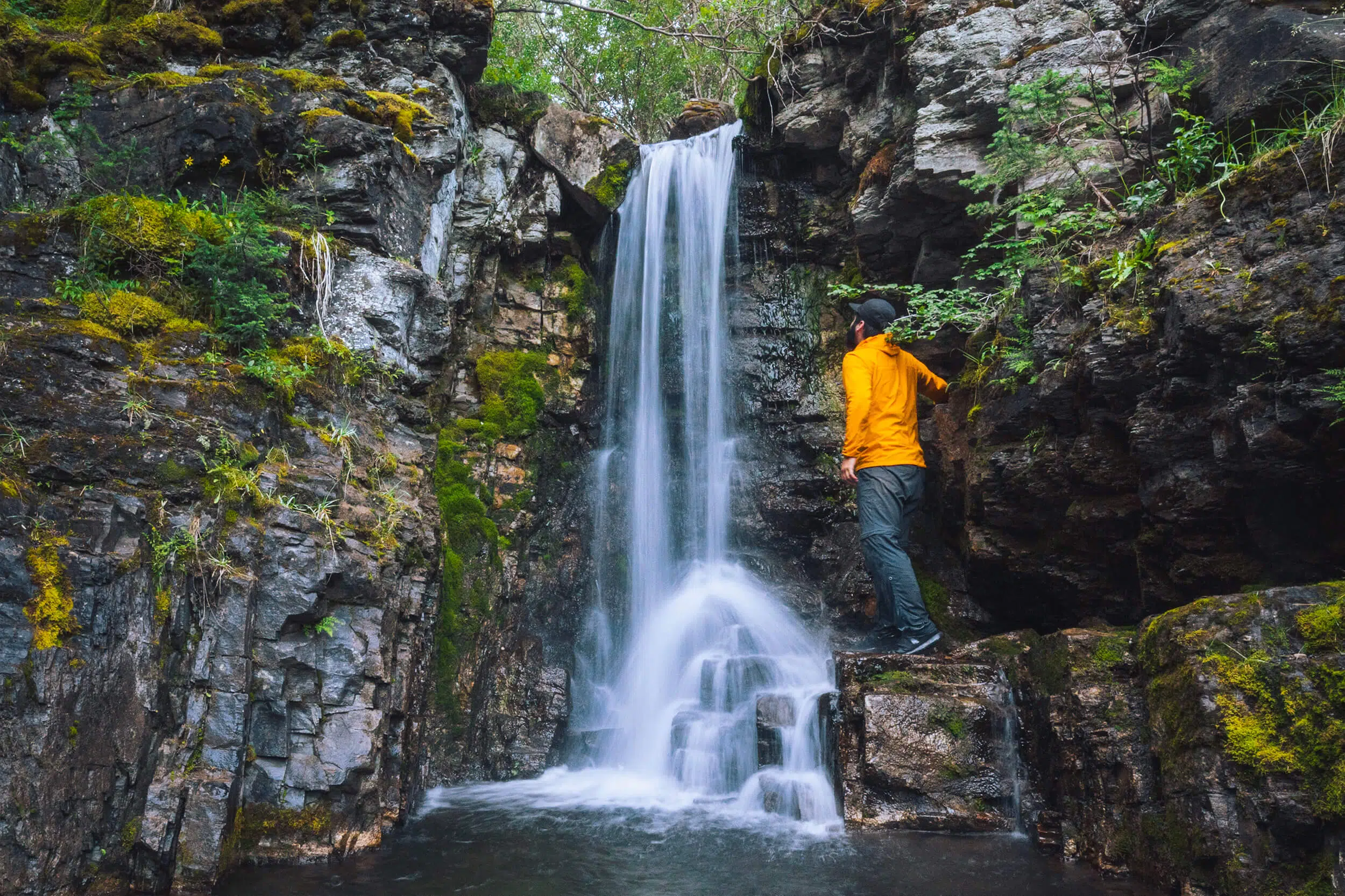 Rainy Creek Falls in Kananaskis