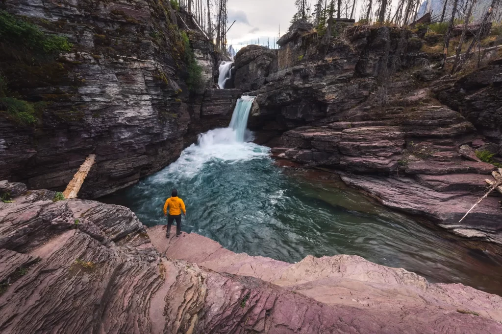 St Mary Falls in Glacier