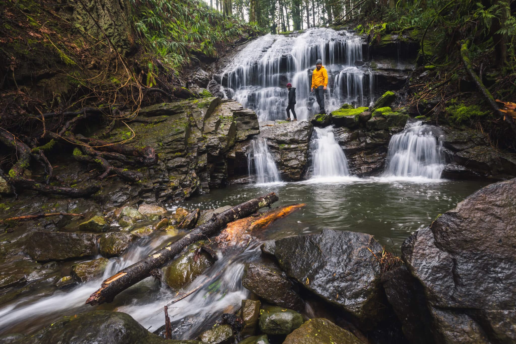 Harewood Creek Falls in Nanaimo
