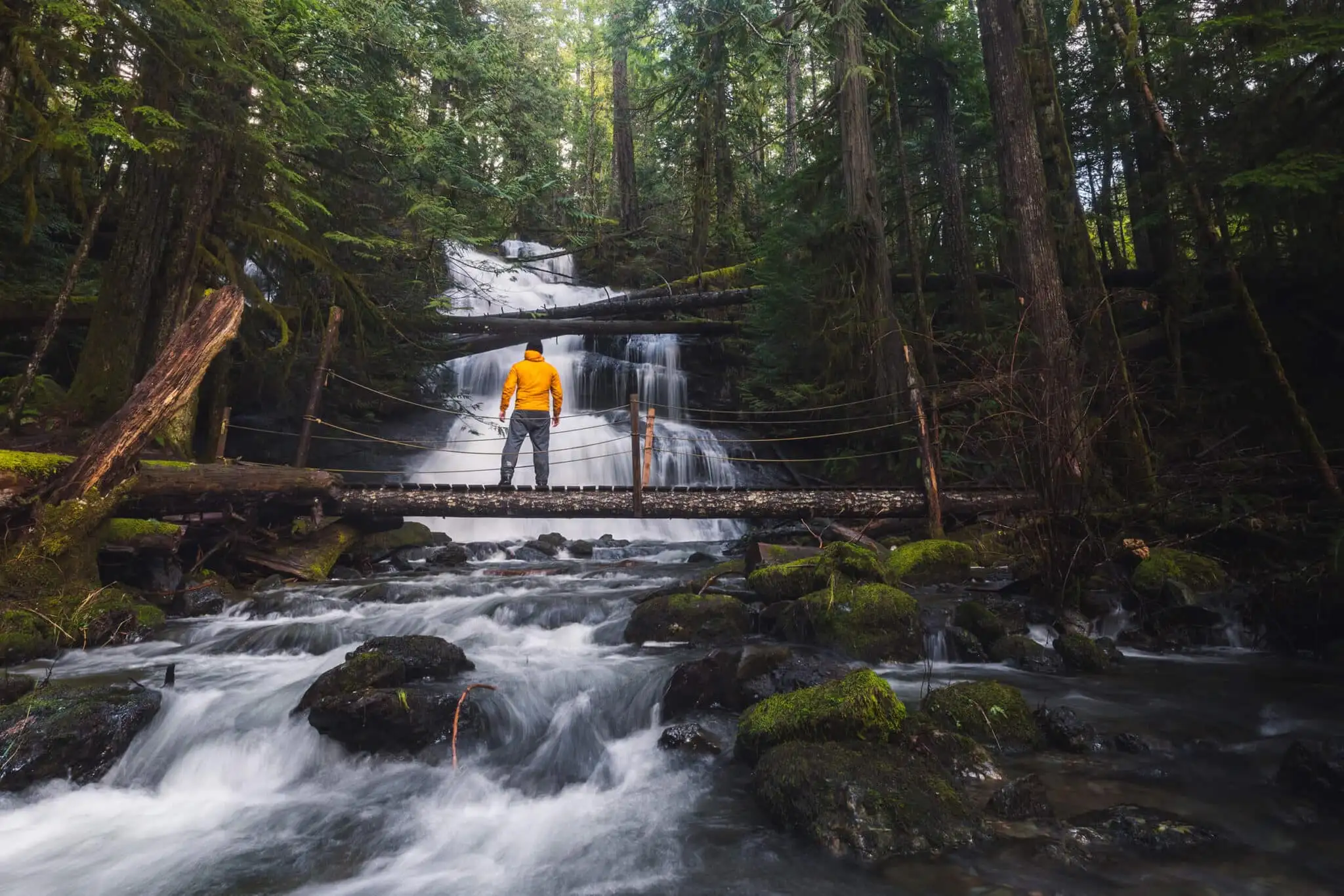 Stokes Creek Falls in Port Alberni