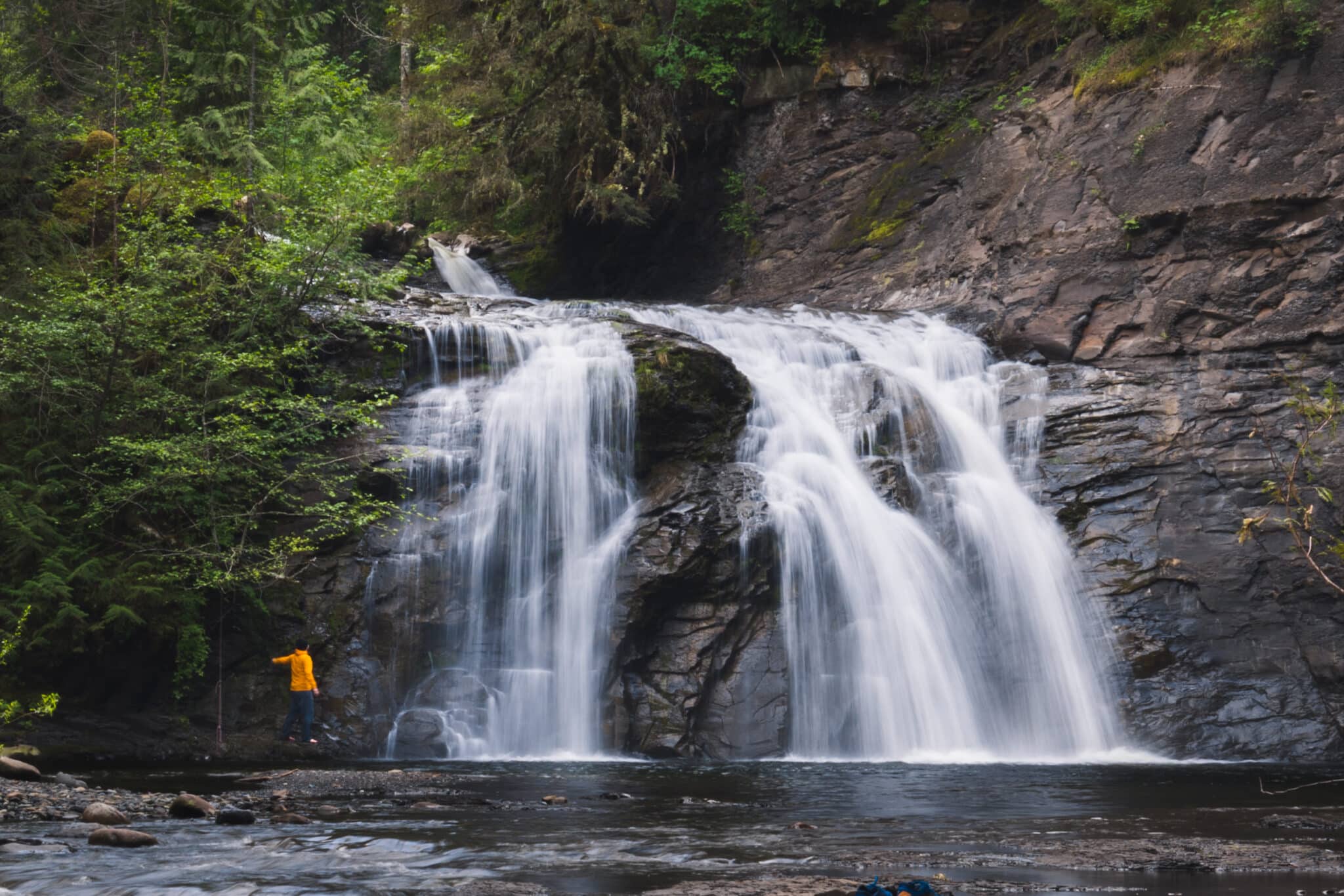 Trent River Falls on Vancouver Island