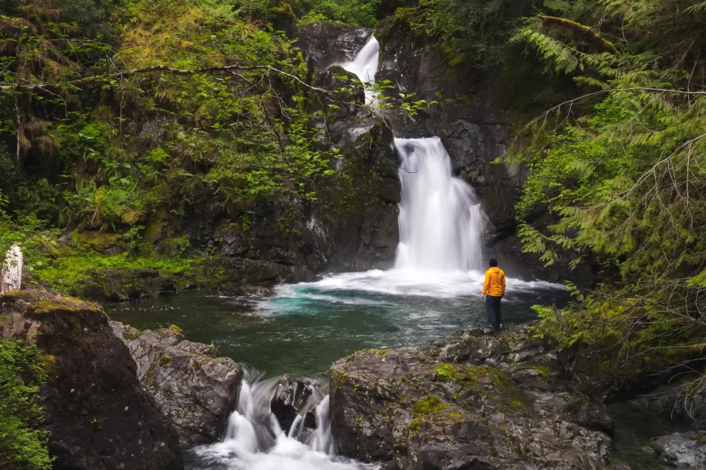 Snow Creek Falls Near Port Alberni