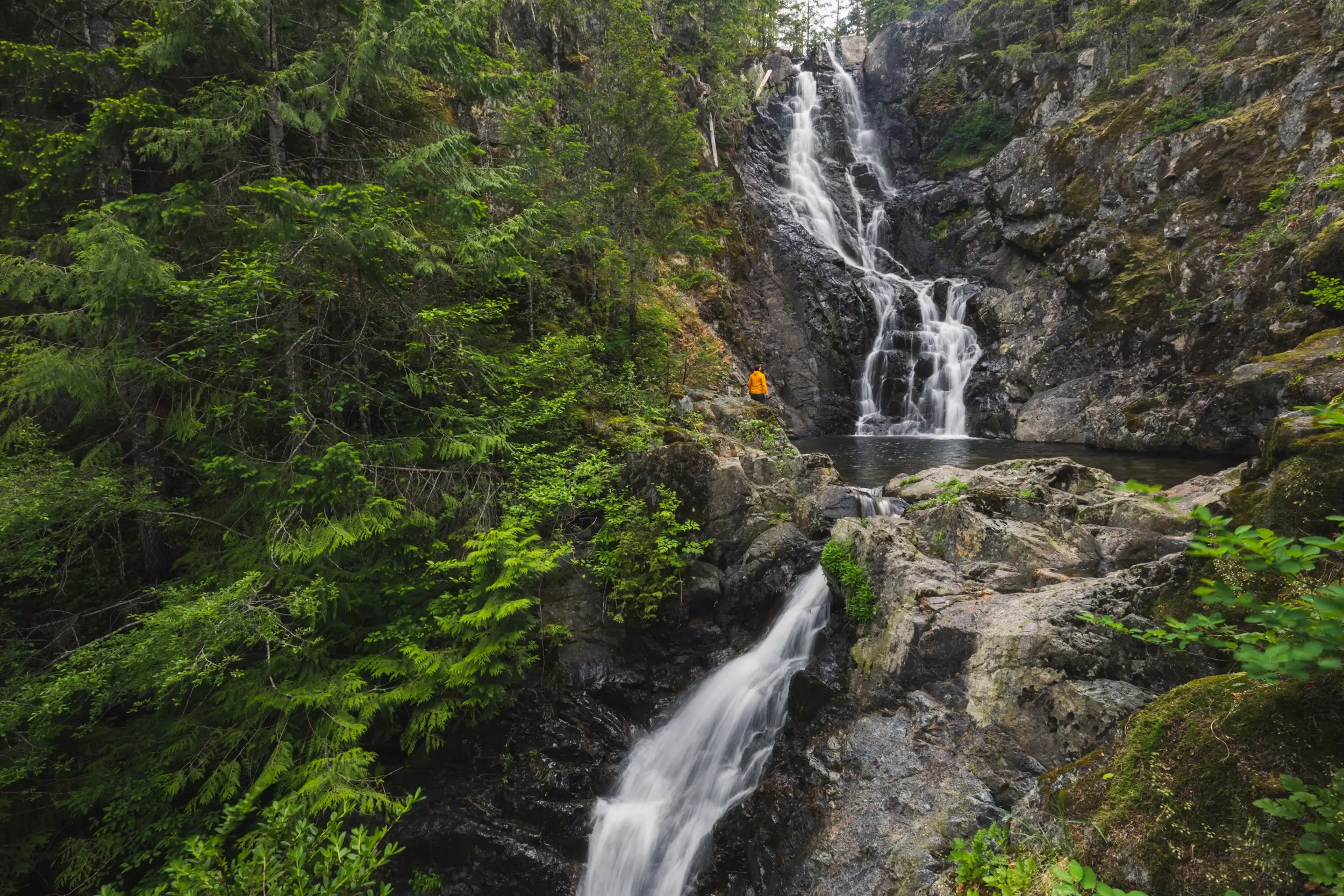 Upper Banon Creek Falls on Vancouver Island