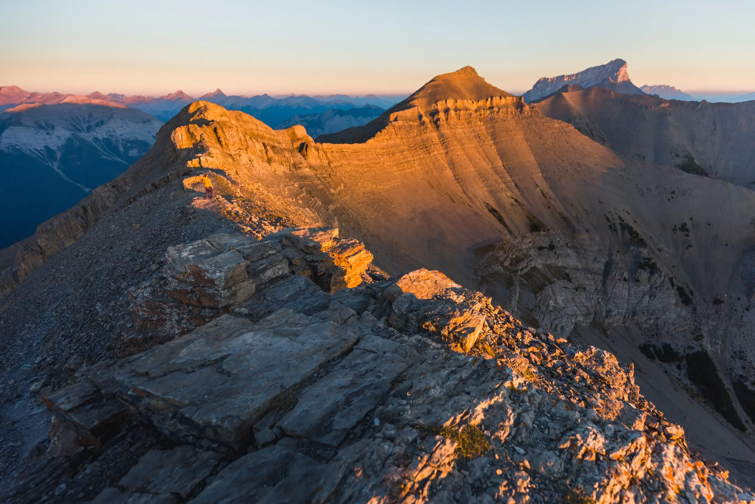 The summit of East End of Rundle near Canmore