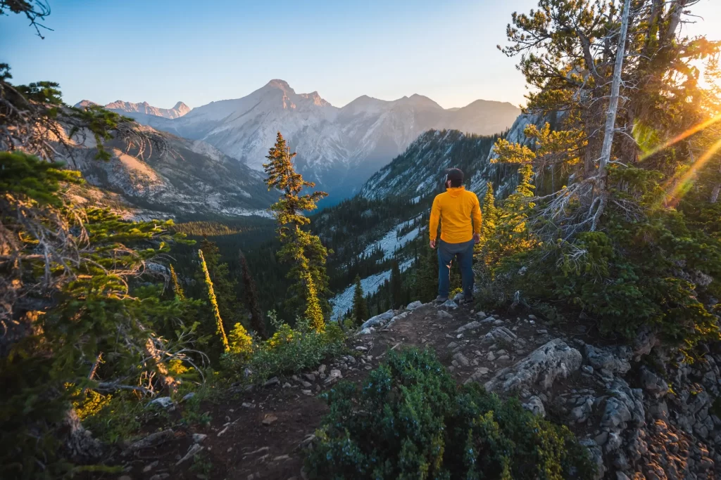 Views from the summit of Mt Fernie Ridge in Fernie