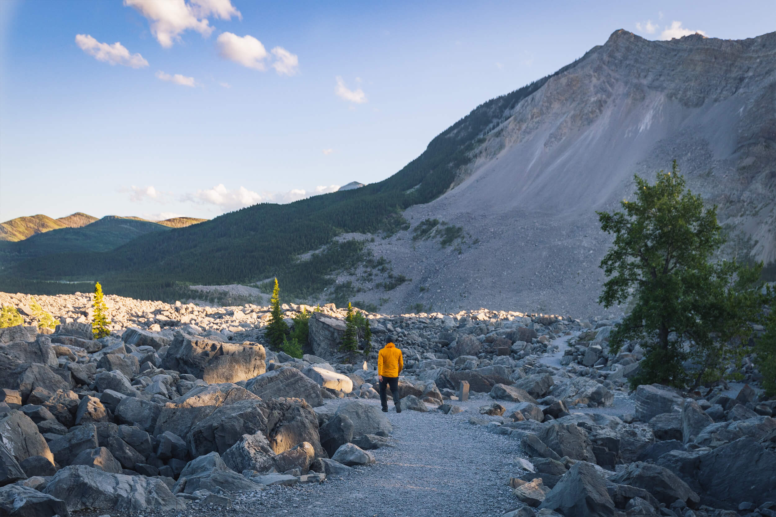 Frank Slide Trail in the Crowsnest Pass