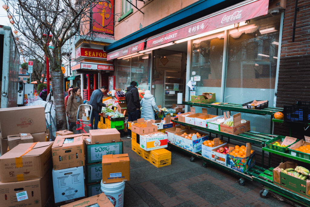 A Chinese supermarket in Chinatown Victoria